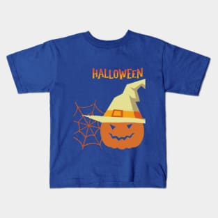 Simple Halloween with carving pumkin Kids T-Shirt